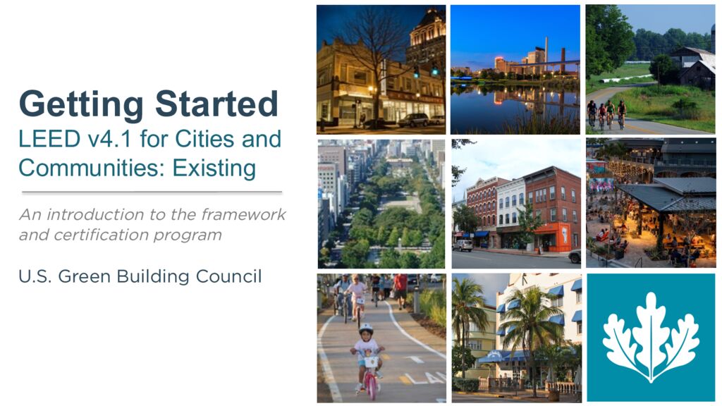 Getting Started with LEED v4.1 for Cities slide deck